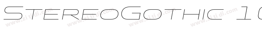 StereoGothic 100字体转换